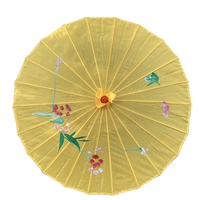 Parapluie Traditionnel Chinois Coloré FINE OCEAN en Papier Huilé, Manche en Bambou 82cm, Manuel, pour Adultes, Décoration de Plafond Classique, Fête