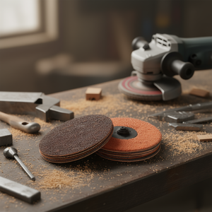 Fervi Fast Lock Surface Conditioning <b>Discs</b> 100mm Abrasive For <b>Metal</b> Wood Sanding - Product Image 3