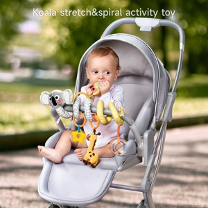 Tumama Kids Koala Activity Squeaky Hanging Rattle Toy Set Soft Baby Spiral Hanging Toys Cuna Móvil <span class=keywords><strong>Espiral</strong></span> Cochecito de bebé Juguetes - Product Image 2
