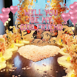 Nuovi Arrivi: Set di Palloncini con Scritta 'Vuoi Essere la <span class=keywords><strong>Mia</strong></span> Ragazza?' in Rosa per Regali di San Valentino e Decorazioni per Feste di Dichiarazione d'Amore - Product Image 6