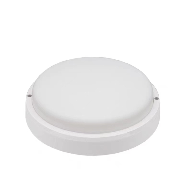 24W Microwave Motion Sensor LED Ceiling Light 3CCT Selectable IP54 Waterproof Bulkhead Light for Outdoor Garden AC Power Supply