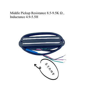 Mini <span class=keywords><strong>guitare</strong></span> électrique en acier et carton, petite, double piste, micro Alnico5, noire, portable et légère - Product Image 4