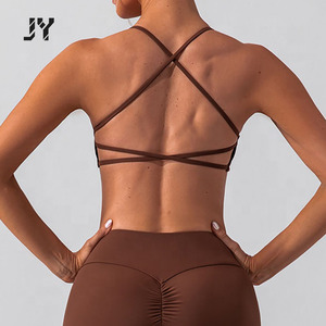 Joyyoung <span class=keywords><strong>Meilleure</strong></span> Vente Confort Respirant Femmes Extensible Doux Spandex Lisse Minceur <span class=keywords><strong>Running</strong></span> Sports Fitness Soutien-Gorge - Product Image 1