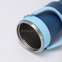 Beauchy 2025 Nouveau style de gobelet en acier inoxydable de haute qualité de 40oz gobelet isolé à double paroi avec couvercle à paille rabattable