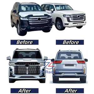 Kit de carrosserie d'assemblage de pare-chocs avant arrière Offre Spéciale mise à niveau Style MAX pour Land Cruiser LC300 Prado 2022 2023 calandre de voiture Facekit Refit - Product Image 2
