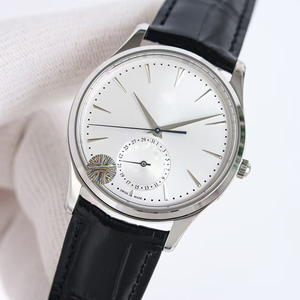 Ultra Luxury Prestige Ultra Slim Celestial Moon Phase Silver Stainless Steel <b>Case</b> White Dial Date Automatic Mechanical Men <b>Watch</b> - Product Image 2