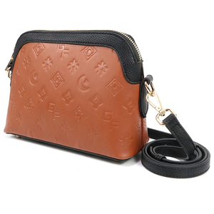 Men PU <b>Leather</b> Crossbody <b>Bag</b> Embossed <b>Small</b> Messenger <b>Bag</b> Casual Shoulder Phone <b>Bag</b> With Adjustable Strap - Product Image 2