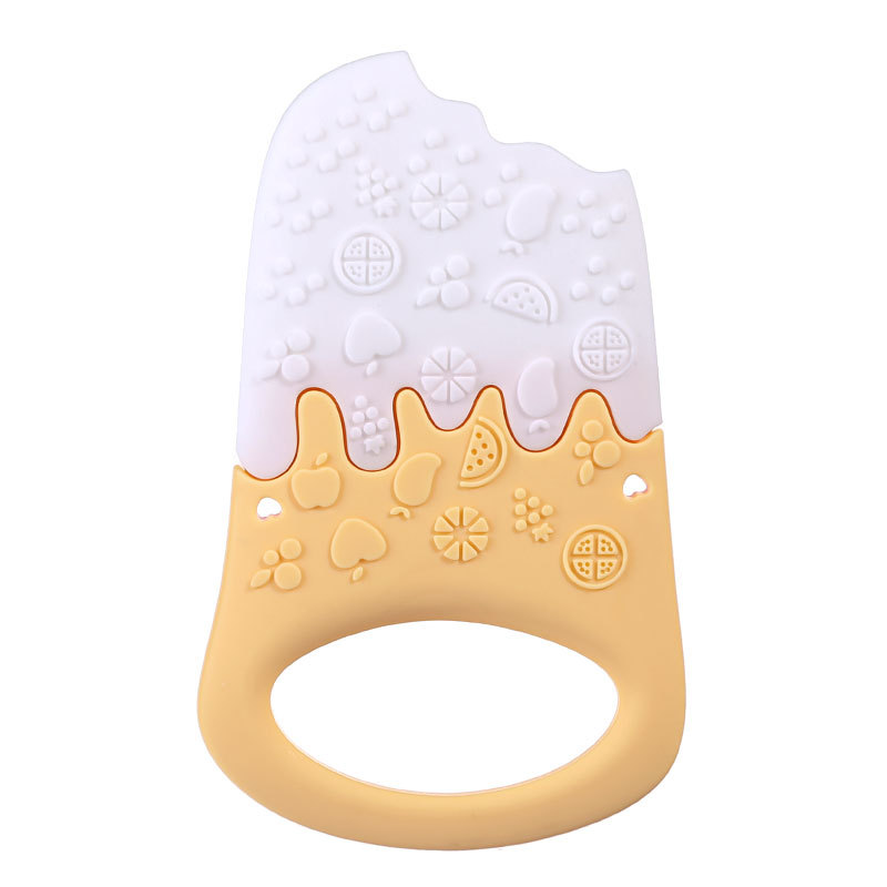 Gel de dentición con sabor a helado - Blanco