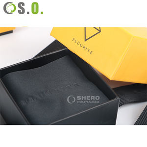 Boîtes à bijoux personnalisées en papier, fabriquées en Chine, ensemble de sacs d'emballage, boîtes cadeaux de haute qualité pour bagues avec design de nœud en satin - Product Image 6