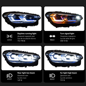 Pour X3 G01 G08 XDrive25i/XDrive30i 2018-2021 Phares LED 36W 6000K Blanc Froid Mise à Niveau vers le Nouveau Modèle 2022 - Product Image 5