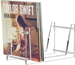 AC0013 Customize Size Clear Acrylic Office Display Rack Plastic Book Stand Display