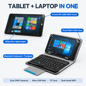 แท็บเล็ต Windows 10/11 ขนาด 8 นิ้ว น้ำหนักเบาพิเศษ 300 กรัม ใช้หน่วยประมวลผล Intel Atom หน้าจอ IPS ความ<span class=keywords><strong>ล</strong></span>ะเอียด 1280x800  หน้าจอสั<span class=keywords><strong>ม</strong></span>ผัสแบบ Capacitive รองรับบลูทูธ กล้องคู่ ช่อง HDMI และช่องใส่<span class=keywords><strong>ซิ</strong></span><span class=keywords><strong>ม</strong></span>การ์ด - Product Image 2