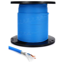 Câble coloré du microphone 24AWG, câble audio mono professionnel de microphone du stéréo OFC