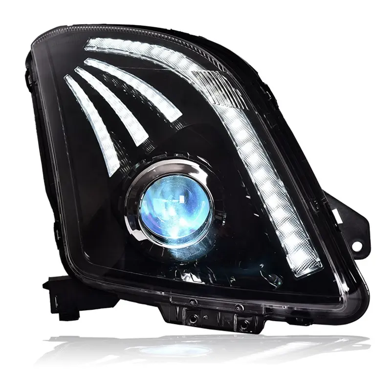 LED Head Lamp For Suzuki SWIFT 2006 2007 2008 2009 2010 2011 Year Headlight Front Lamp ALL LED LENS Dynamic Turning Signal