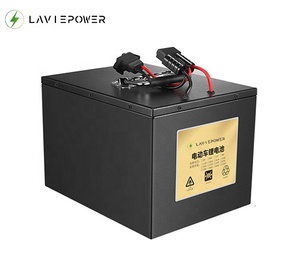 แบตเตอรี่รถยนต์ LiFePo4 แบบกำหนดเองได้ 24V 36V 48V 52V 60V 72V 30ah 40Ah 60Ah แบตเตอรี่ลิเธียมไอออนแบบชาร์จได้ 60 โวลต์ - Product Image 1