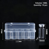 Boîte Xilin 3ml/5ml/7ml/20ml carrée en PP transparente pour emballage de vaccin en poudre lyophilisée, lot de dix pièces