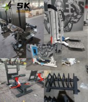 SK Fitness Booty Ensembles d'équipement de musculation Hip Thrust Fessier Drive & Kickback & Butt Lift Trainer Complet Gym Training Machine