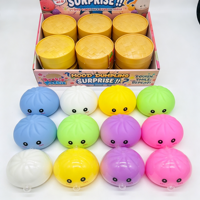 Juguete Sensorial Interactivo Pop Bubble con Forma de Bollo al Vapor, Juguete Antiestrés Kawaii con Burbujas para Aliviar el Estrés
