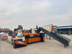 PP PE PA EVA PS Single Screw Pelletizing <b>Extruder</b> Pelletizer Line Double Stage Plas Granulators Waste <b>Plastic</b> Recycling Machine - Product Image 6