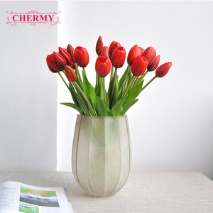 TH1550 Tulipani Artificiali in Lattice Morbido di Alta Qualità, 5 Teste, Effetto Realistico, per Decorazioni Casa e Matrimoni - Product Image 6