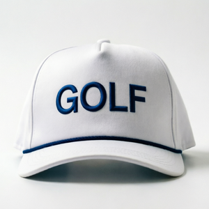 Casquette de golf personnalisée avec logo en patch et corde, casquette de baseball snapback 5 panneaux marine pour l'extérieur - Product Image 1