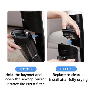 Brosse rotative et filtre HEPA pour <span class=keywords><strong>aspirateur</strong></span> sans fil <span class=keywords><strong>Tineco</strong></span> <span class=keywords><strong>Floor</strong></span> <span class=keywords><strong>One</strong></span> <span class=keywords><strong>S5</strong></span> S6 S7 Artist S9, pièces de rechange pour <span class=keywords><strong>aspirateur</strong></span> à main, accessoires pour <span class=keywords><strong>aspirateur</strong></span> humide et sec - Product Image 6