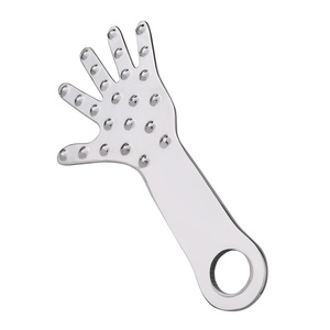 FISTSX Pagaie de fessée en forme de paume, Pagaies BDSM avec pointes métalliques, Jouets sexuels fétichistes pour couples - Product Image 4