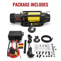 Treuil électrique 12V 24V 48V IP68 12000 Lbs avec câble synthétique pour récupération Jeep Wrangler Warn Smittybilt XRC Alt, vente en gros, direct usine
