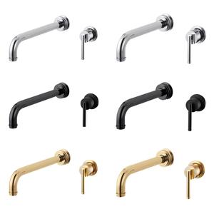 Grifo termostático de latón de un solo mango antiguo, grifo de fregadero de cocina sanitario montado en la pared, grifos de lavabo de un solo orificio para hoteles - Product Image 1