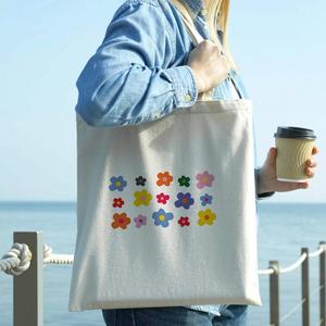 Bolsa de Compras de Lona de Algodón Ecológica Reutilizable con Diseño Personalizado para Mujer, al por Mayor, Lisa, con Logotipo Personalizado y Tamaño a Medida - Product Image 2