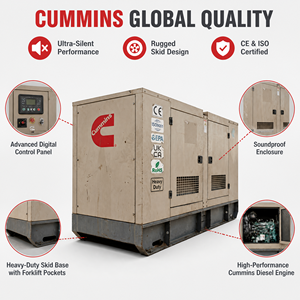 เครื่องกำเนิดไฟฟ้าดีเซล Cummins Silent 95kW 118.75kVA สามเฟส 240V 60Hz สำหรับสำนักงาน อาคารพาณิชย์ ใช้สำรองไฟ - Product Image 6