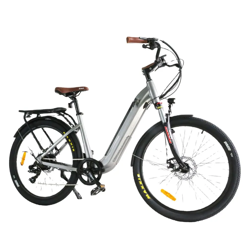 Bicicleta eléctrica de 36V y 14Ah para adultos, bicicleta eléctrica con batería oculta, barata, China