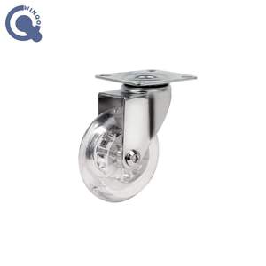 2 Zoll <span class=keywords><strong>3</strong></span> Zoll transparente Rolle für Wagen und drehbare feste Bremse verfügbar Esstisch Auto Rollen - Product Image 3