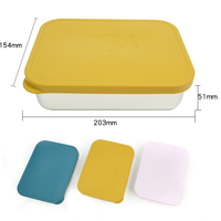 Nouvelle boîte à lunch pliable en silicone pour bébés et enfants, sans BPA, compatible lave-vaisselle, certifiée CE, récipient alimentaire
