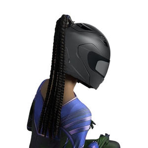 Perruque pour <span class=keywords><strong>casque</strong></span> de moto Hawkko M-001, très vendue, durable, imperméable, résistante à la chaleur, décoration tendance, tresse sale, queue de cheval - Product Image 4