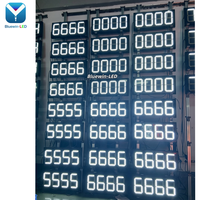 Afficheur numérique LED suspendu extérieur IP65 de 8 pouces 8888 Totem Sign avec SDK pour station-service