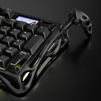 GravaStar Mercury K98 Pro 98% Tri Mode Wireless Mechanical Keyboard 8K Hz 8000mAh Layar TFT Gasket untuk Gaming PC