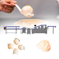 Ligne de production semi-automatique de raviolis aux crevettes avec une capacité de 6000-12000 pièces/heure, certifiée CE/ISO9001 pour les dim sum