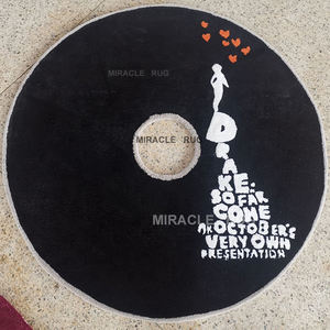 Lecteur de disque disque vinyle platine disque Audio <span class=keywords><strong>tapis</strong></span> paillasson tufté rétro Cd <span class=keywords><strong>tapis</strong></span> <span class=keywords><strong>rond</strong></span> pour porte enfant chevet Yoga grand <span class=keywords><strong>tapis</strong></span> - Product Image 6