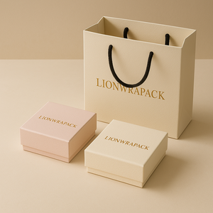 Эко-настраиваемая Магнитная коробка для украшений | Биоразлагаемая бумажная подарочная упаковка для ожерелья, кольца, серьги - Product Image 1