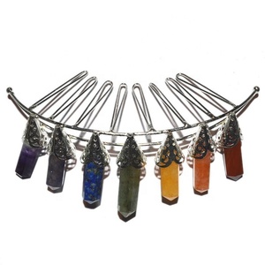 Lapis Lazuli 5เครื่องประดับมงกุฎดินสอ | ซื้อมงกุฎที่กำหนดเองซื้ออเมทิสต์7ดินสอมงกุฎสีทองที่โมราธรรมชาติใน; 7903232 - Product Image 3