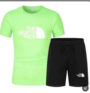 Set di <span class=keywords><strong>pantaloncini</strong></span> t-shirt personalizzati, traspiranti <span class=keywords><strong>e</strong></span> confortevoli, cotone tinta unita in poliestere 2 pezzi da <span class=keywords><strong>uomo</strong></span> - Product Image 2