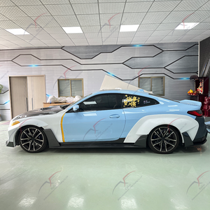 Kit Carrozzeria Allargata Stile M4 AD in Fibra di Carbonio per <span class=keywords><strong>BMW</strong></span> Serie 4 <span class=keywords><strong>G22</strong></span> G23 2021-2026 - Paraurti, Cofano, Minigonne Laterali, Parafanghi, Diffusore Posteriore - Product Image 3