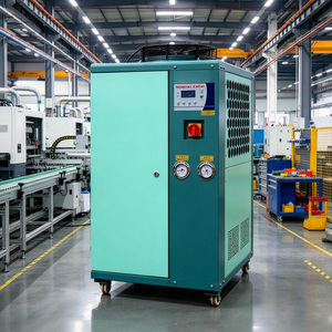 เครื่องทำความเย็นน้ำอุตสาหกรรมแบบระบายความร้อนด้วยอากาศ TS 10HP เสียงเบา สำหรับสายการผลิตพลาสติกแบบเป่าขึ้นรูป - Product Image 4