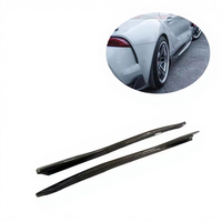 Extension de bas de caisse latérale en fibre de carbone pour Toyota GR Supra A90 MK5 2019-2022, pour l'amélioration esthétique du coupé sport