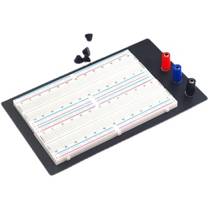 Plateforme d'expérimentation avec 1660 trous, type breadboard, modèle ZY-204, avec deux breadboards combinés MB-102 - Product Image 1