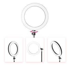 Lumière Annulaire LED Dimmable 26cm/10 Pouces pour Selfie, Lampe de Photographie en Plastique pour Téléphone Mobile et Vidéo en Direct, Multi-Fonctionnalités - Product Image 5