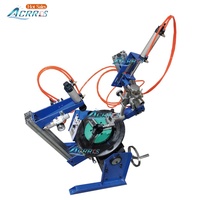 Positionneur rotatif pneumatique vertical 400 mm pour torche, support de pièce de précision de petite taille, capacité 30 kg, pour soudage de tuyaux à trou traversant
