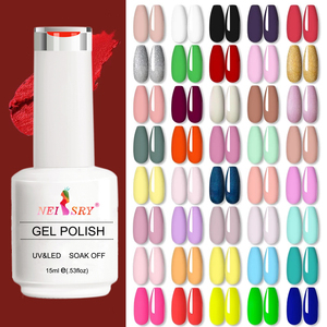 Neissry Vernis à ongles gel effet œil de chat, Kit d'acrylique à presser fait main, Présentoir, Autocollant semi-durci pour French Manucure en boîte souple, pour la vente en gros - Product Image 6
