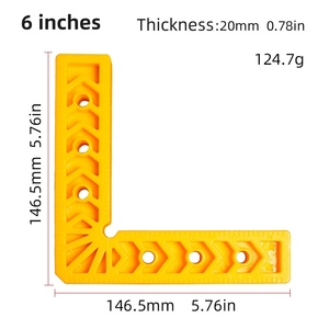 Strumenti per la lavorazione del legno da 6 pollici supporto per righello con angolo quadrato in plastica localizzatore ausiliario ad angolo retto di 90 gradi - Product Image 3